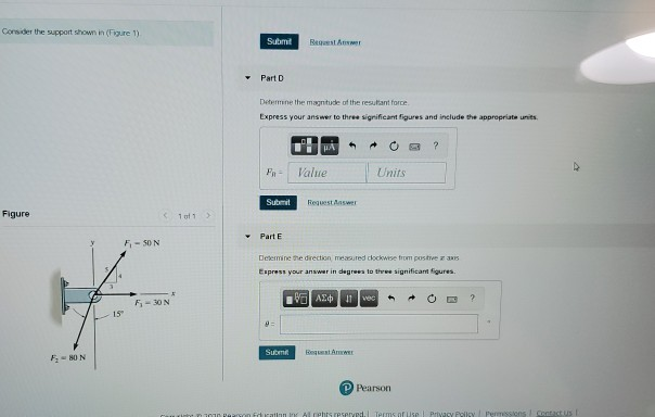 Solved Consider the support shown in Figure 1) Submit Regler | Chegg.com