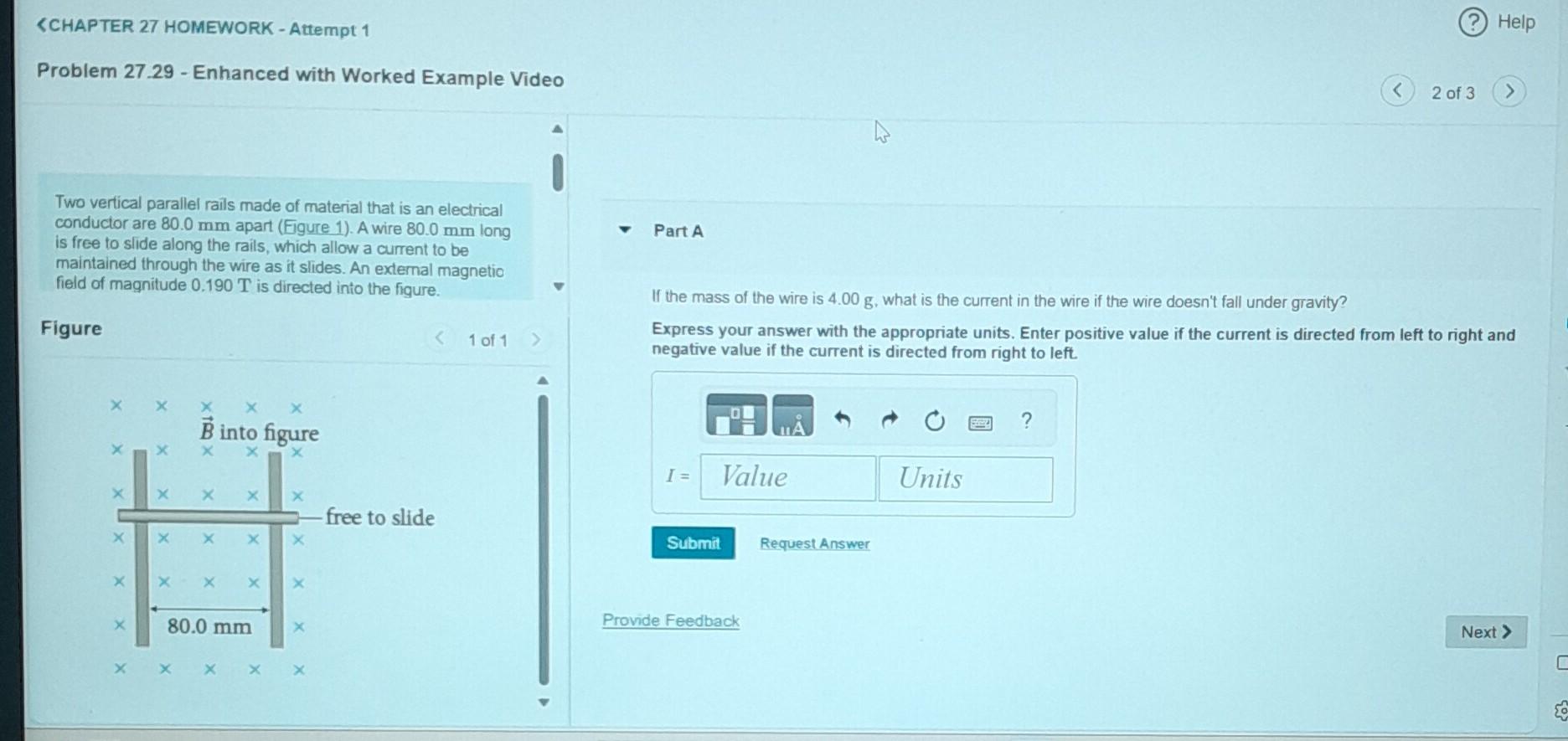 Solved SCHAPTER 27 HOMEWORK - Attempt 1 Problem 27.29 - | Chegg.com