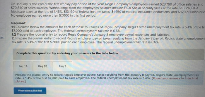 Solved Record The Employee Payroll Expenses And Liabilities Chegg