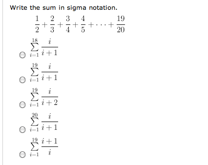 Solved Write The Sum In Sigma Notation 1 2 2 3 3 4 Chegg Com
