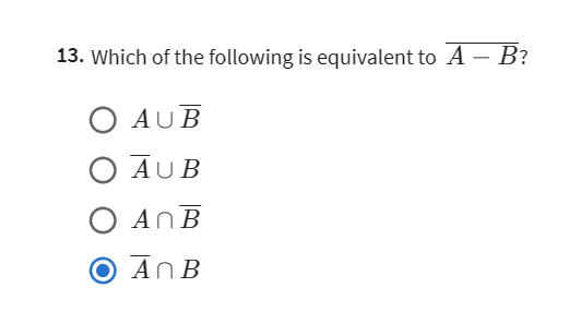 Solved Which of the following is equivalent to | Chegg.com