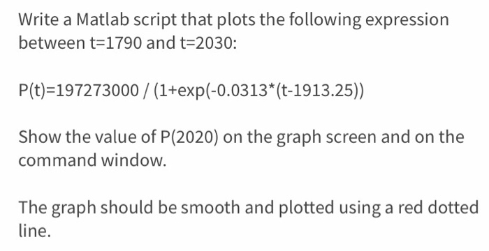 Solved Write a Matlab script that plots the following | Chegg.com