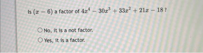 factor x 4 6x 3