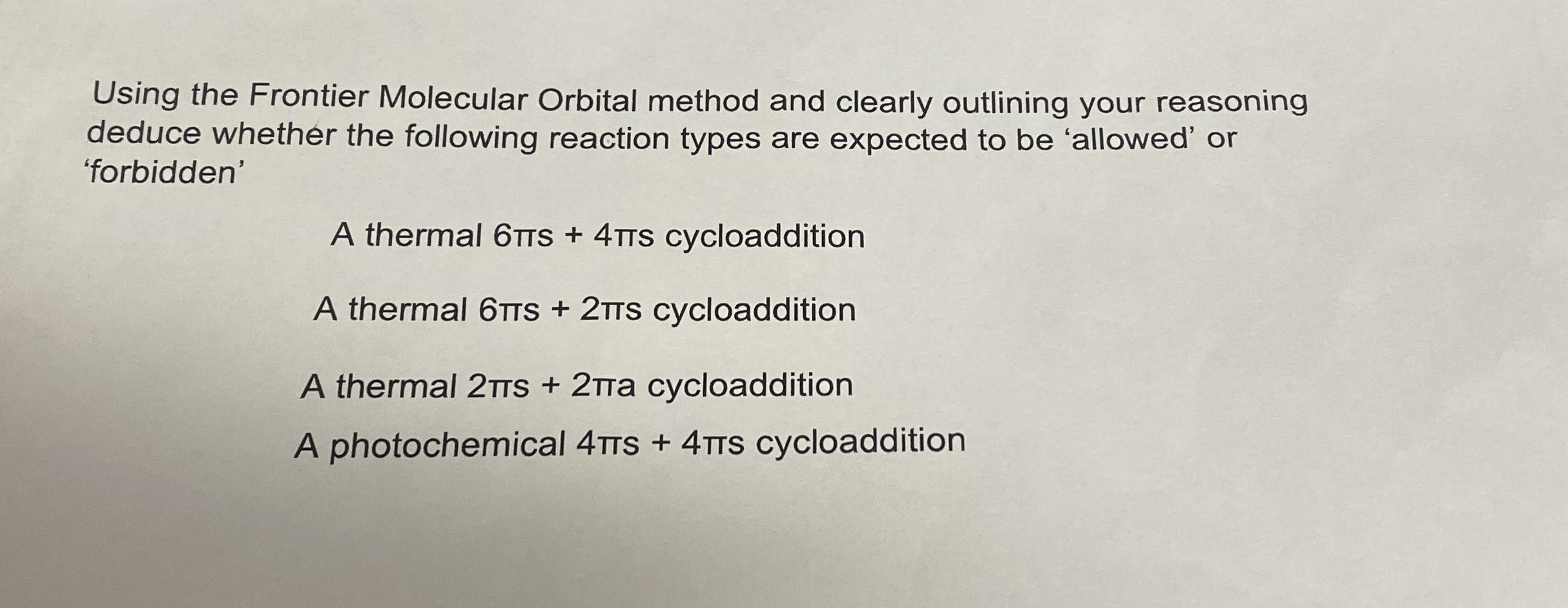 Solved Using The Frontier Molecular Orbital Method And Chegg Com