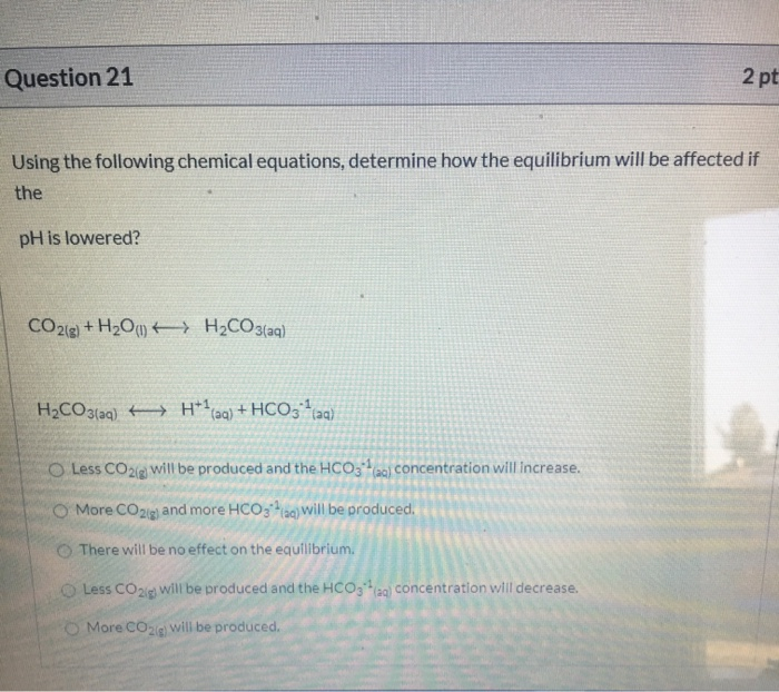 Solved Question 21 2 pt Using the following chemical | Chegg.com