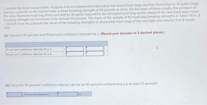 Solved Consider the trash bag problem. Suppose that an | Chegg.com