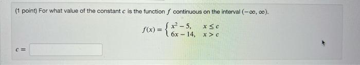Solved (1 point) Use the given graph of the function to find | Chegg.com