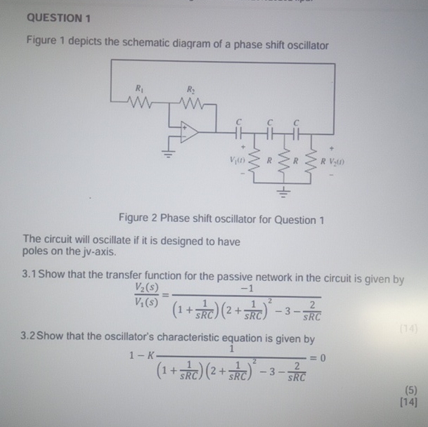 Solved QUESTION 1Figure 1 ﻿depicts the schematic diagram of | Chegg.com