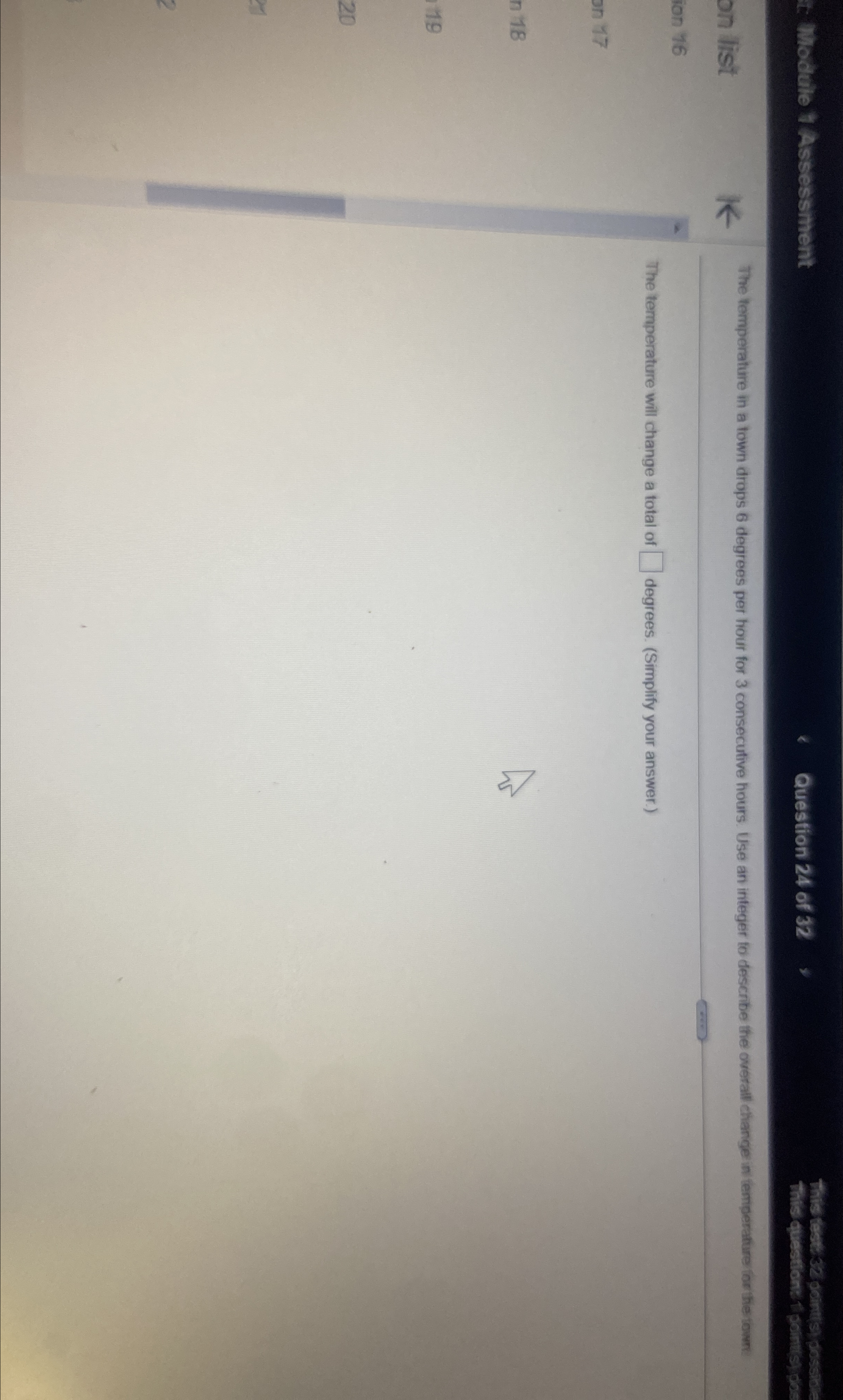 Solved t: Module 1 ﻿AssessmentQuestion 24 ﻿of 32this test 32 | Chegg.com