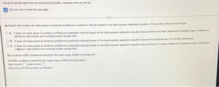 Solved (a) Explain why it does not make sense to construct | Chegg.com