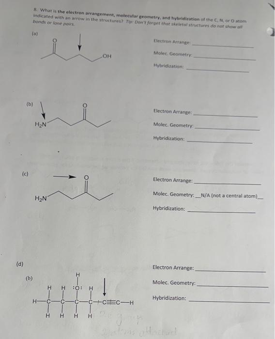 Solved 1 Draw the condensed and skeletal structures of the Chegg com