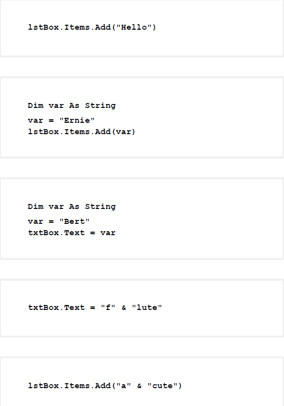 Solved Determine the output displayed in the list box by the | Chegg.com
