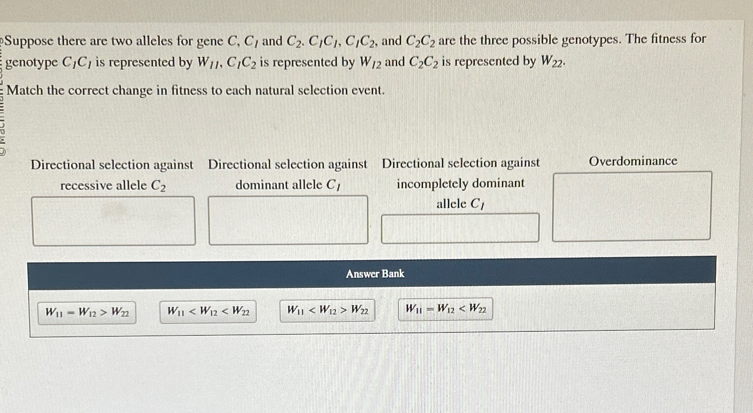 Solved Suppose there are two alleles for gene C,C1 ﻿and | Chegg.com