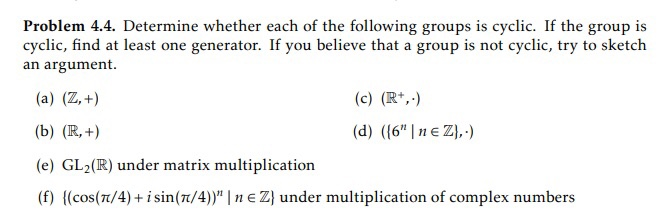 Solved Problem 4.4. Determine whether each of the following | Chegg.com