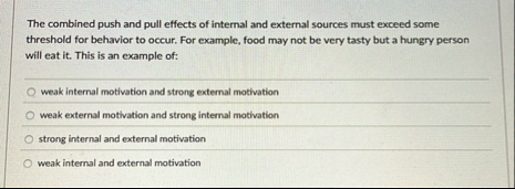Solved The combined push and pull effects of internal and | Chegg.com