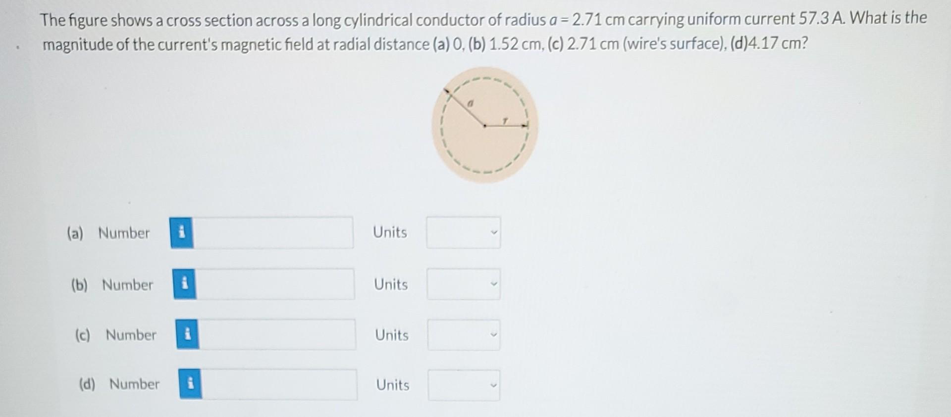 Solved The Figure Shows A Cross Section Across A Long | Chegg.com