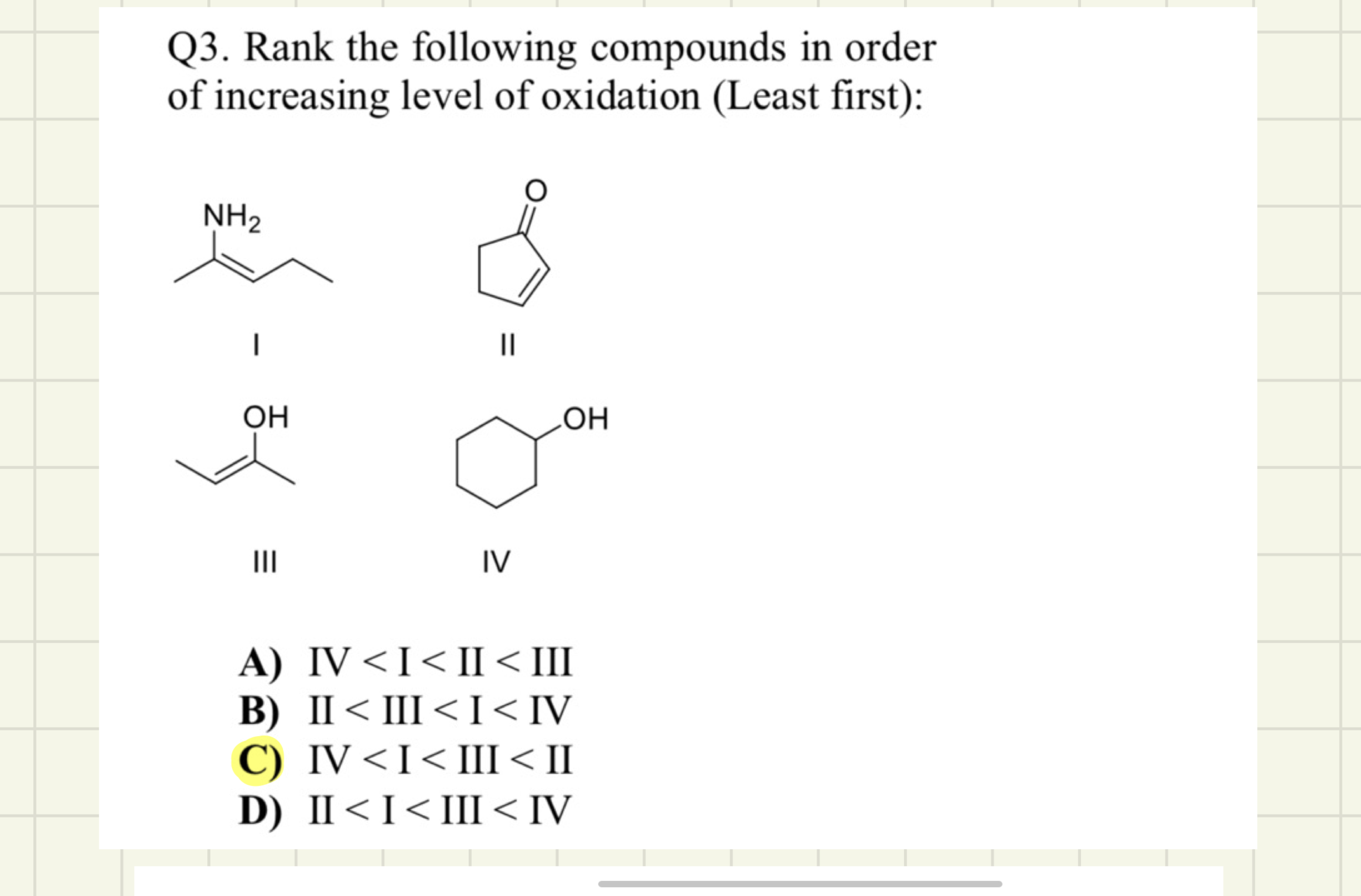 Solved Q3 ﻿rank The Following Compounds In Orderof 5714