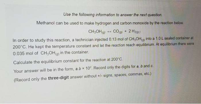 Solved KC C2H5OH C2H4 9 H2O g Under certain Chegg