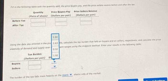 Solved 7. Effect of a tax on buyers and sellers The | Chegg.com