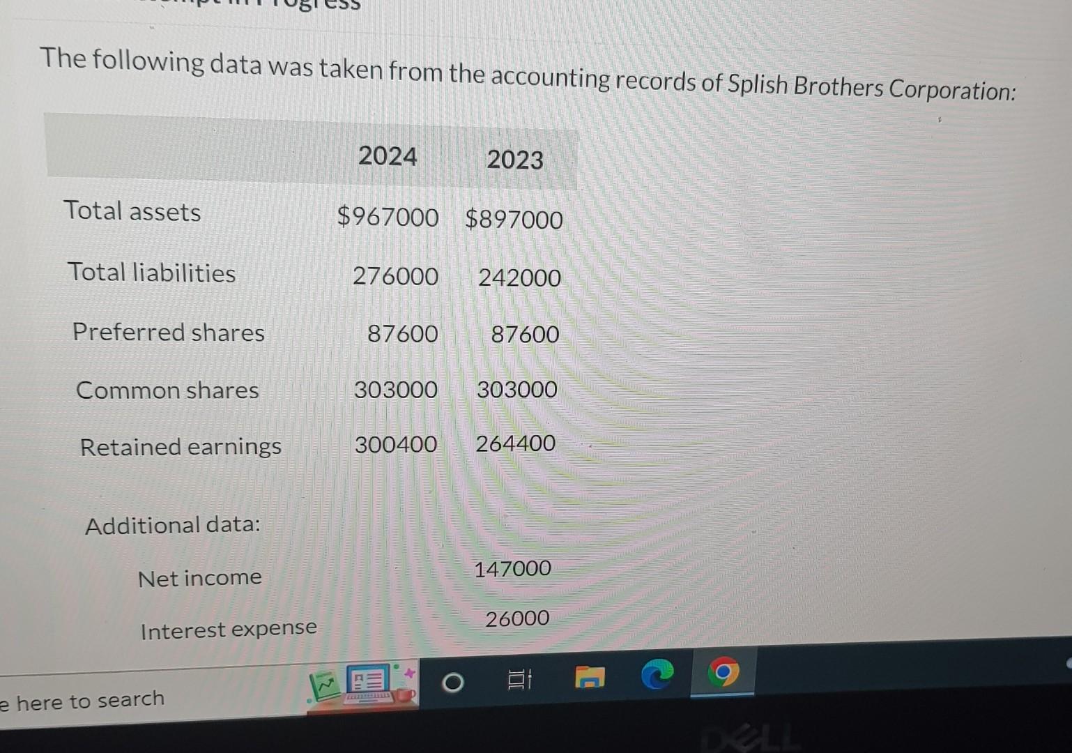 The Following Data Was Taken From The Accounting Chegg