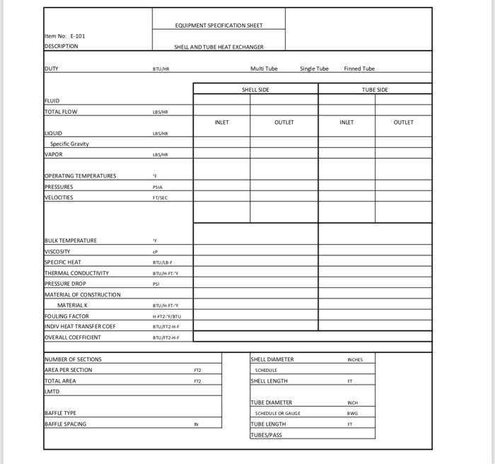 Perform a preliminary design to cool 70,000 lbs/h of | Chegg.com