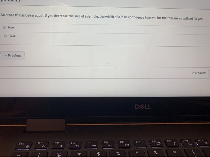 Solved All other things being equal, if you decrease the | Chegg.com