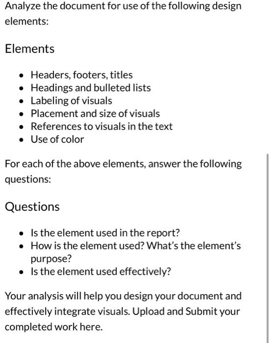 This activity asks you to analyze a sample document | Chegg.com