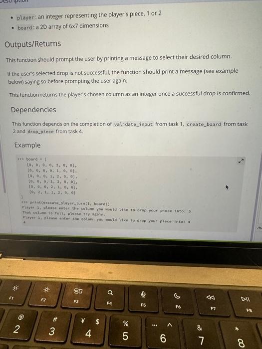 Solved Task Description Create a function | Chegg.com