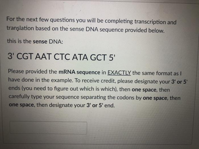 Solved For the next few questions you will be completing | Chegg.com