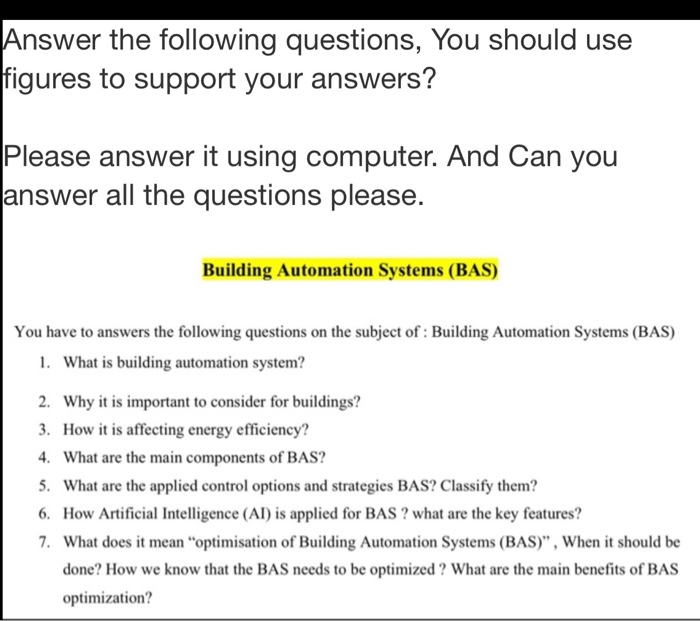 Solved Answer The Following Questions, You Should Use | Chegg.com