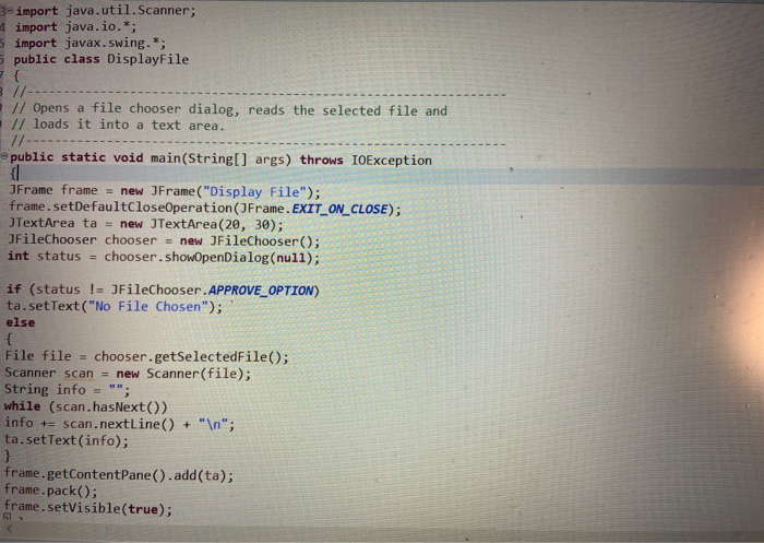 Solved Implement the application that opens file chooser at | Chegg.com