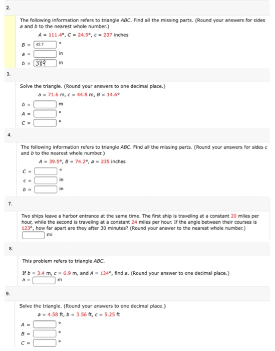 The Following Information Refers To Triangle Abc Chegg 