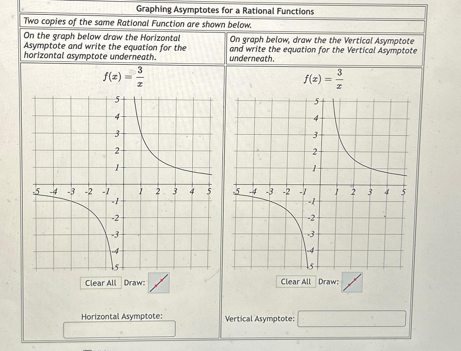 Solved graphing asymptotes for a rational functionstwo chegg