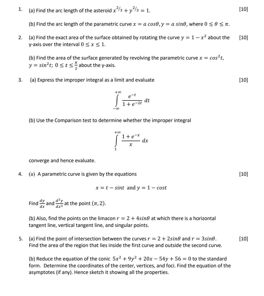 Solved 1. (a) Find the arc length of the asteroid x?/3 + | Chegg.com