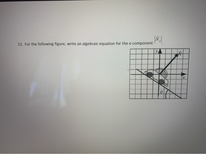 Solved 12. For the following figure, write an algebraic | Chegg.com