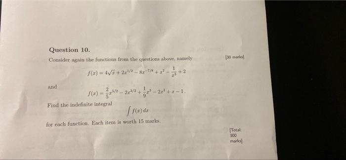 Solved Question 10. Consider again the functions from the | Chegg.com