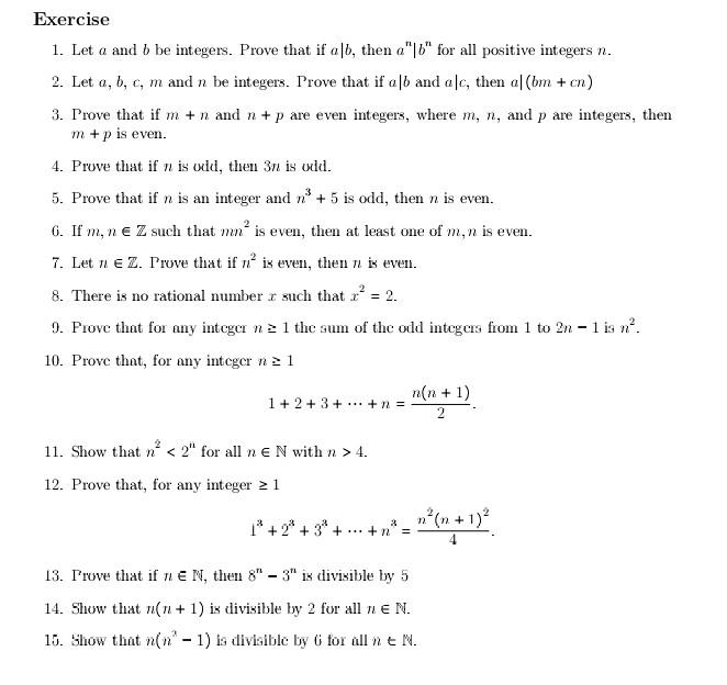 Solved Exercise 1. Let A And B Be Integers. Prove That If | Chegg.com