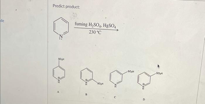 Solved Predict product: A B C D | Chegg.com