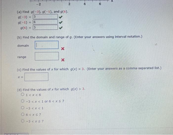 Solved The graph of a function g is given. (a) Find | Chegg.com