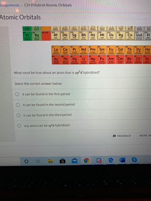 Solved Assignments > CH 9 Hybrid Atomic Orbitals Atomic | Chegg.com