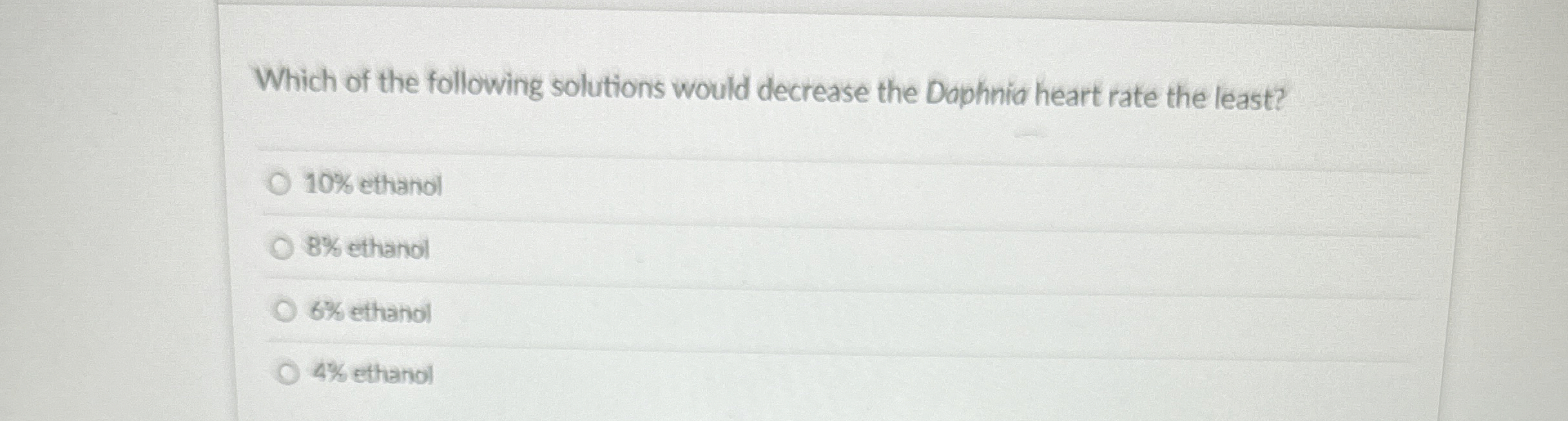 Solved Which of the following solutions would decrease the | Chegg.com