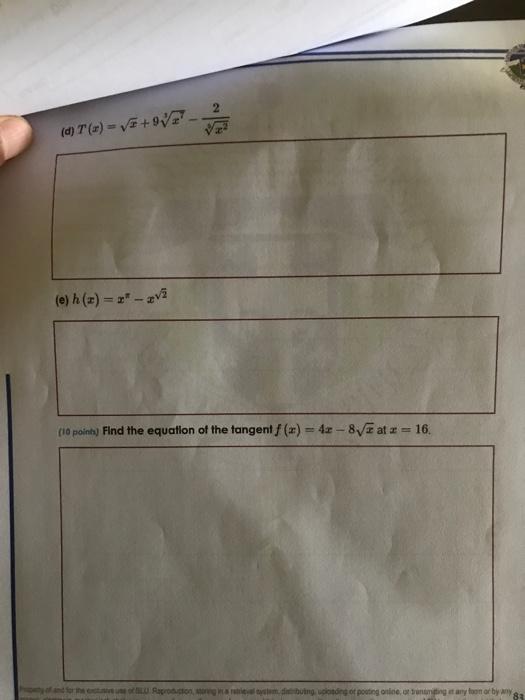 Solved 1 5 Points Each Differentiate Each Of The Follo Chegg Com