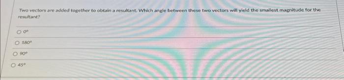 finding the magnitude of two vectors added together