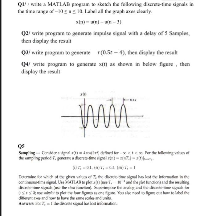 Solved Q1/ / write a MATLAB program to sketch the following | Chegg.com