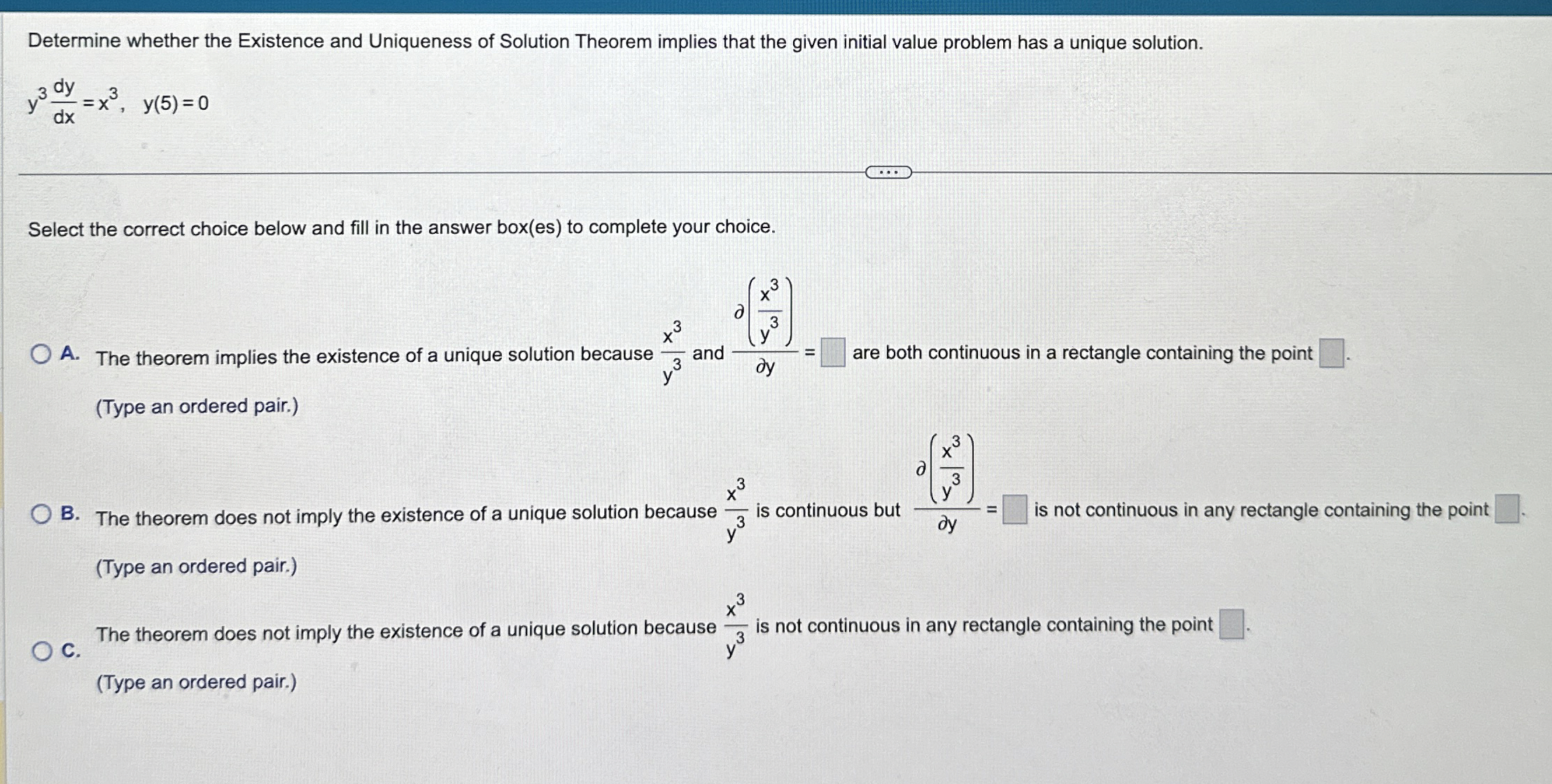 Solved Select the correct choice below and fill in the | Chegg.com