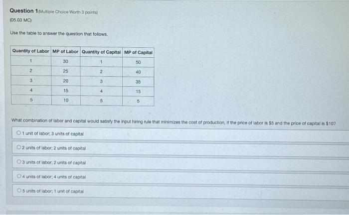 Solved Question 1 Multiple Choice Worth 3 points) (05.03 MC) | Chegg.com