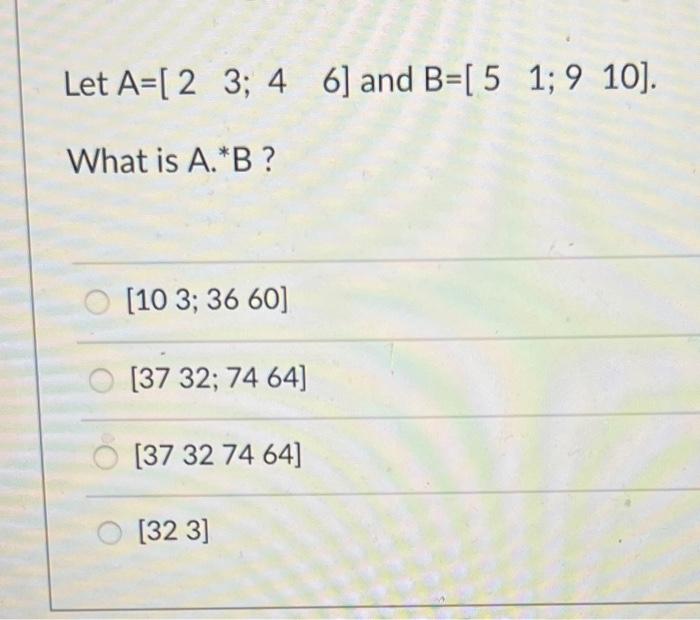 Solved Given the following codes: sumy =sum(y); What is | Chegg.com