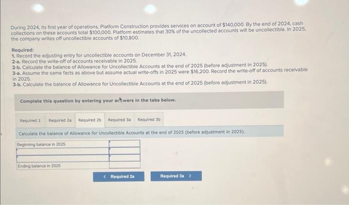 Solved During 2024 Its First Year Of Operations Piatform Chegg Com   Image