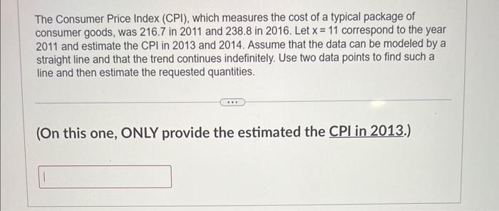 Solved The Consumer Price Index (CPI), Which Measures The | Chegg.com