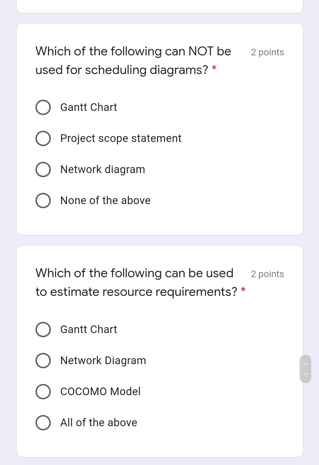 Solved 2 points Which of the following can NOT be used for | Chegg.com